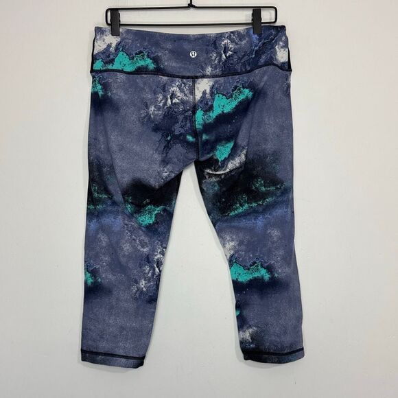 Lululemon Wunder Under Crop Denim Luon Milky Way 12 - Picture 4 of 6